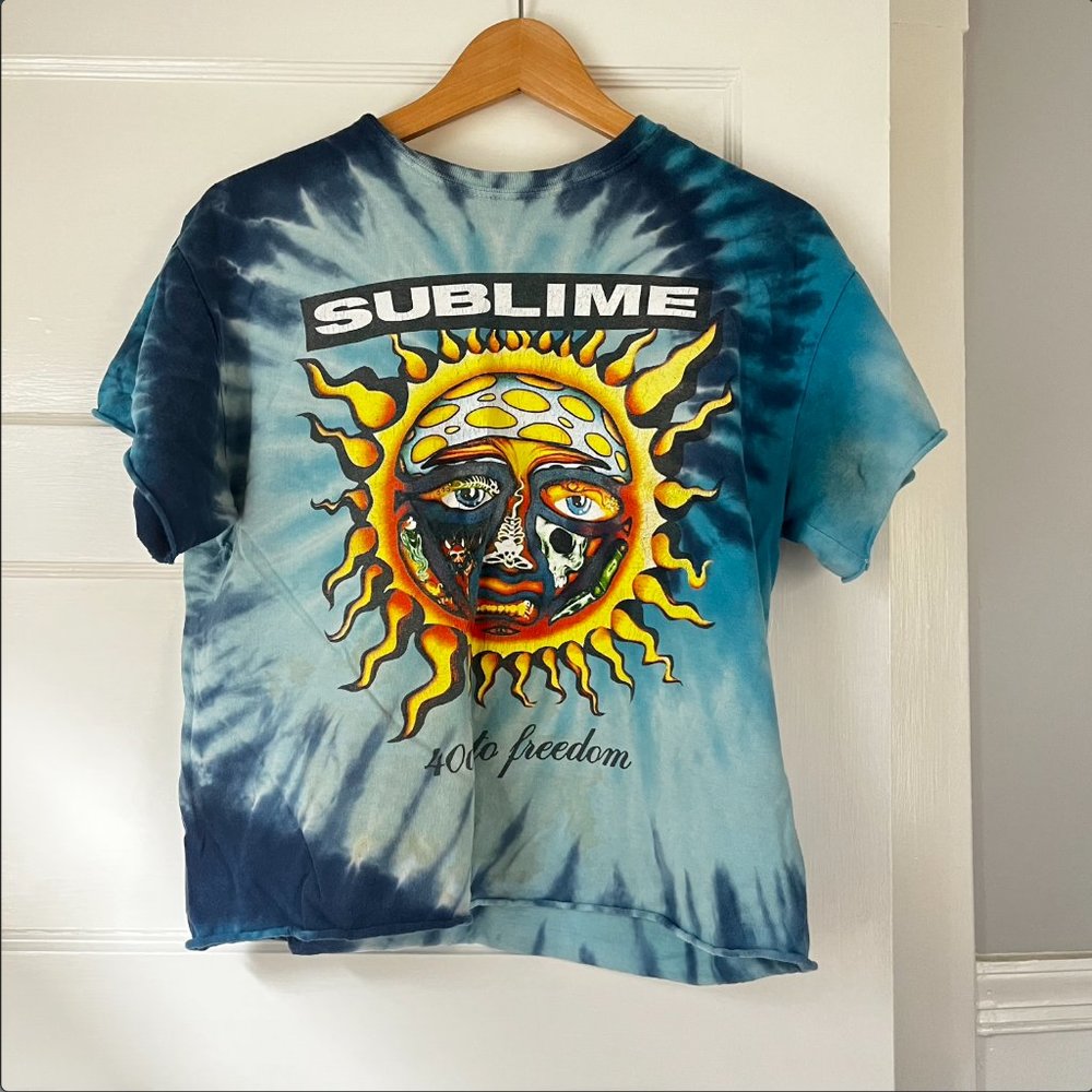 Sublime Tie-Dye Graphic Tee - Blue